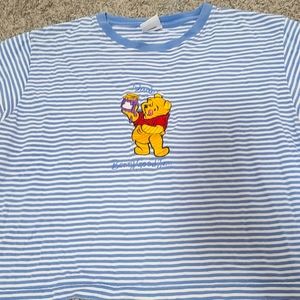 Vintage Disney winnie the pooh cropped tshirt